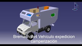 Bremach 4x4 Diseño 3D Vehículo expedición [upl. by Amedeo]