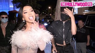 Nikita Dragun Larray The Lopez Brothers amp More Slay While Draped In Crystals For Dinner At BOA [upl. by Zetnwahs]