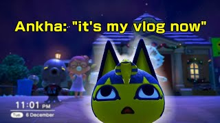 Ankha takes over my vlog  Animal Crossing New Horizons Villager clips [upl. by Etienne404]