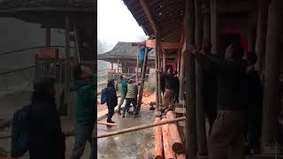 Replacing Beams in a Wooden House [upl. by Berg]