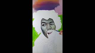 Painting Jimi Hendrix [upl. by Jacky]