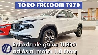 Nueva Fiat Toro Freedom TURBO  Precio motor rivales equipamiento y todas las características [upl. by Eisserc]