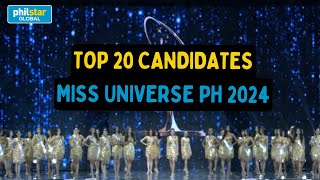 Meet the Top 20 finalists of Miss Universe Philippines 2024 [upl. by Annodal]