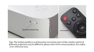 How to Focus and Keystone Your VANKYO V700 Projector [upl. by Eneroc]