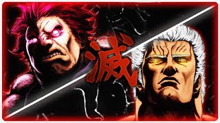 Akuma VS Raoh  Animation [upl. by Deering713]