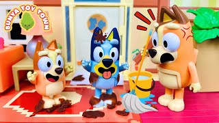 BLUEY Clean Your Mess 🧹  Bluey Toys  Bunya Toy Town [upl. by Eednahs713]