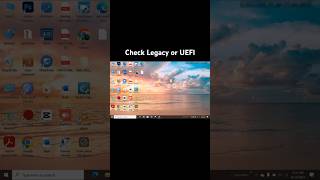 Check BIOS mode before windows setup UEFI or legacy [upl. by Walters438]