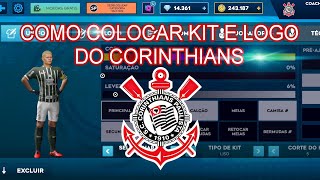 COMO COLOCAR O UNIFORME E LOGO DO CORINTHIANS NO DLS 24 [upl. by Liebermann986]