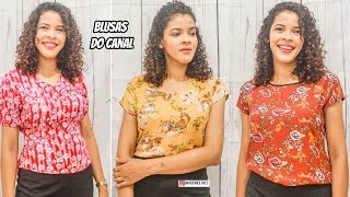 7 BLUSAS EM VISCOSE DO CANAL [upl. by Aratihc]