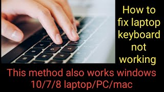 keyboard not working laptop windows 1078 [upl. by Anastasie817]