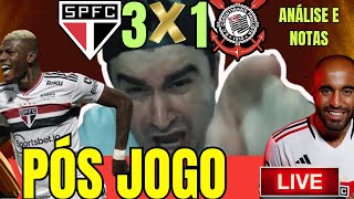 PÓS JOGO SÃO PAULO 3X1 SCCP l HOJE ERA DIA DE FAZER 6 l ANÁLISE E NOTAS DO MAJESTOSO [upl. by Coretta339]