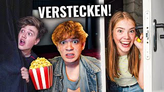 WIR SPIELEN im KINO VERSTECKEN🤪 mit MoritzLea und Jo II VIDEO 444 [upl. by Landbert543]