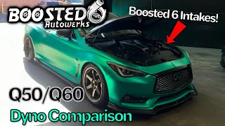 Boosted 6 intakes on Q60 Red Sport  B6 vs Stock comparison [upl. by Geraint]