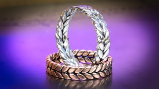 How to Make This Dual Twisted Ring With Basic Tools [upl. by Milurd]