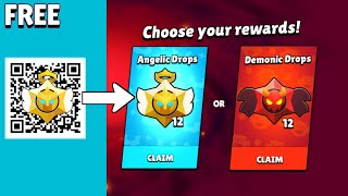 FREE GIFTS🎁 50 ANGELIC DROPS amp DEMONIC DROPS QR CODES  Brawl Stars [upl. by Tavis]