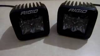 Unboxing of LED Rigid industries midnight series spotlight 202213BLK Auxillary LED lights for bikes [upl. by Corvin726]