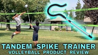 Tandem Collapsible Spike Trainer Review  Volleyball Training [upl. by Auqinahs78]