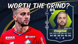 89 Edon Zhegrova Ligue 1 POTM SBC Player Analysis  EA FC 24 Ultimate Team [upl. by Adonis860]