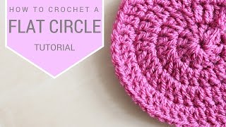 CROCHET How to crochet a flat circle  Bella Coco [upl. by Dene]