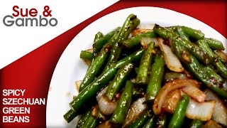 Chinese Spicy Szechuan Green Beans stir fry [upl. by Acenahs]