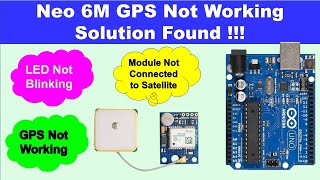 neo 6m gps not working  neo 6m gps module led not blinking  neo 6m gps not connecting to satellite [upl. by Prebo]