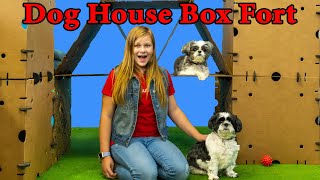 Assistant Makes Wiggles and Waggles a Giant Doggy Box Fort Mansion [upl. by Zanze]