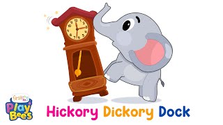 Hickory Dickory Dock  PlayBees Nursery Rhymes Kids Songs amp Baby Lullabies [upl. by Elmajian]