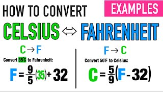 CONVERTING CELSIUS TO FAHRENHEIT amp VICE VERSA [upl. by Aniwde186]