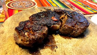 Ribeye Steak from Inigo’s  seared on cast iron skillet [upl. by Briscoe]