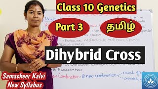 Dihybrid Cross Class 10 Science Unit 18 Genetics [upl. by Lunetta]