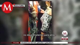 Desde los vagones del Metro surge la quotLady Sí Quepoquot [upl. by Branscum]