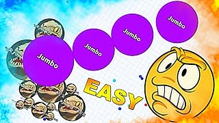 HOW TO DESTROY TEAMS IN AGARIO EASY  Agario solo [upl. by Nylg]