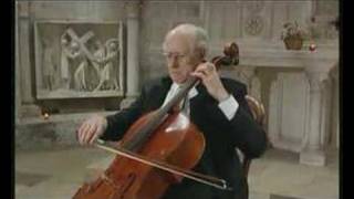 Rostropovich plays the Prelude from Bachs Cello Suite No 5 [upl. by Erdne]