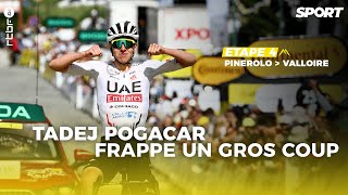 Tadej Pogacar simpose en solitaire à Valloire  Résumé étape 4  Tour de France 2024 [upl. by Samot]