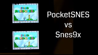 Dingoo A320 PocketSNES vs Snes9x [upl. by Inattyrb]