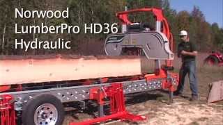 Norwood LumberPro HD36 Hydraulic Portable Band Sawmill  Part 2 [upl. by Akla207]