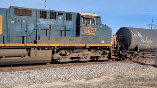 CSX rumbles through Cordele GA trains locomotive horns fun [upl. by Acinonrev78]