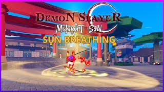 Sun Breathing Showcase  Demon Slayer Midnight Sun [upl. by Corvese777]