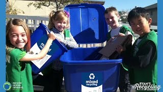 Kid Recycler Helps Make a Difference on Earth Day [upl. by Arednaxela]