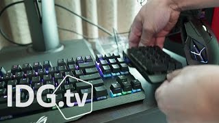 ASUS ROG Claymore gaming keyboard at CES 2016 [upl. by Fretwell]