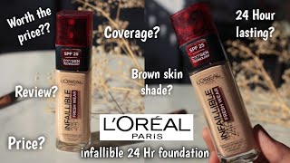 REVIEW Loreal Infallible Fresh Wear Foundation 120 Vanilla [upl. by Kristianson]