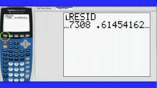 Residual Plots and s on the Calculator [upl. by Alyacim]