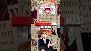 5 RECOMPENSAS MÁS ALTAS EN ONE PIECE ACTUALMENTE anime onepiece [upl. by Hedwiga]