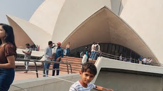 first time I go to lotus temple am so excited to go there please watch this video🙏 [upl. by Aitel778]