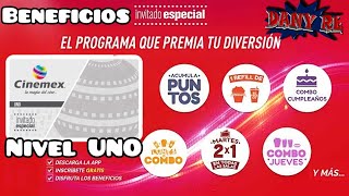 Beneficios Nivel UNO Cinemex invitado Especial Cinemex [upl. by Yursa626]