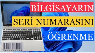 BİLGİSAYARIN SERİ NUMARASINI ÖĞRENME [upl. by Madaih]