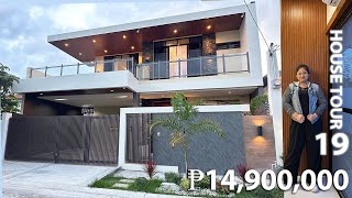 HOUSE TOUR 18  Brand New Modern Asian 2 Storey House with Dipping Pool near Clark [upl. by Winne]