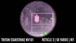 Triton StarStrike NV100 NV101 Series Digital Night Vision Optics Through the Lens POV [upl. by Mallory]