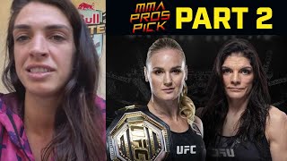 MMA Pros Pick ✅ Valentina Shevchenko vs Lauren Murphy  Part 2 👊 UFC 266 [upl. by Yaner]