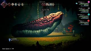 Lets Play  Octopath Traveler II  Part 60  Grinding Time Also A Secret Worm Boss [upl. by Gipps58]